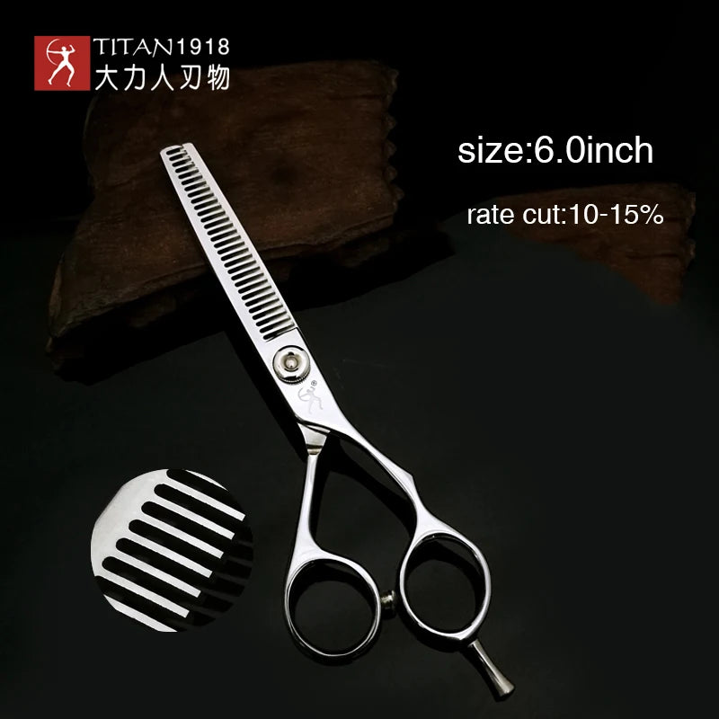 Hikari Titan Professional Japanese Hair Scissors – 6.0” Cutting & Thinning Shears