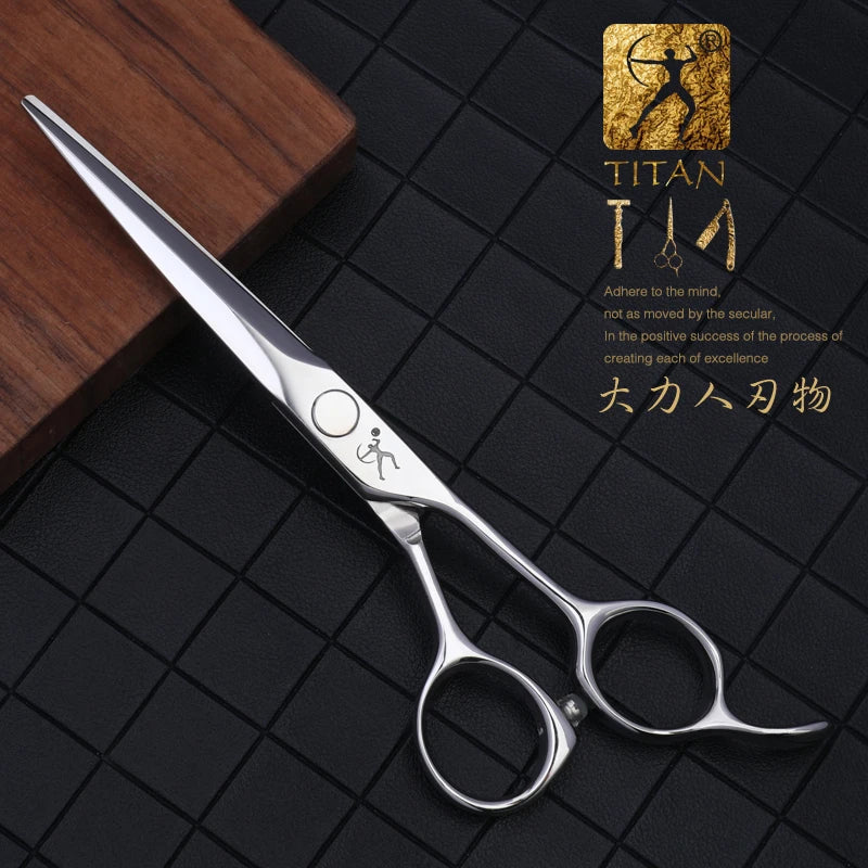 Hikari Titan Professional Japanese Hair Scissors – 440C Steel Cutting & Thinning Shears, 5.5–6.5”