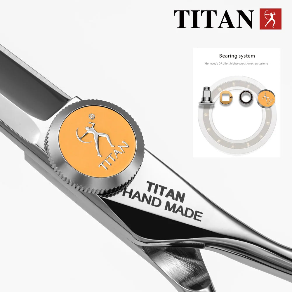 Hikari Titan Professional Japanese Hair Scissors – 440C Steel Cutting & Thinning Shears