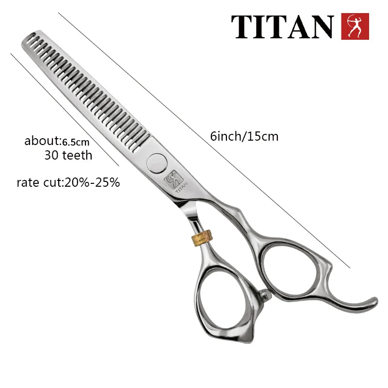 Hikari Titan Professional Japanese Hair Scissors – 440C Steel Cutting & Thinning Shears, 5.0–6.5”