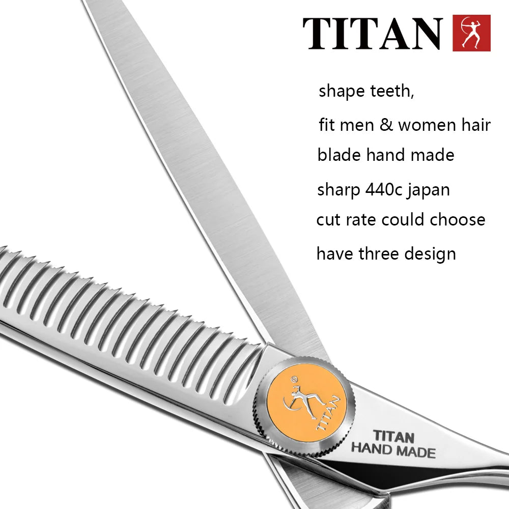 Hikari Titan Professional Japanese Hair Scissors – 440C Steel Cutting & Thinning Shears