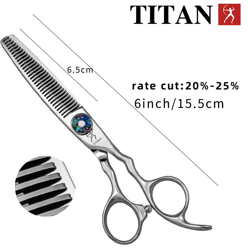 Hikari Titan Professional Japanese Hair Scissors – 6.0” Cutting & Thinning Shears