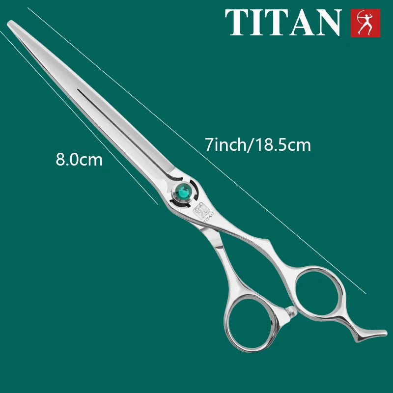 Hikari Titan Professional Japanese Pet Grooming Scissors – 7.0–7.5” Cutting Shears