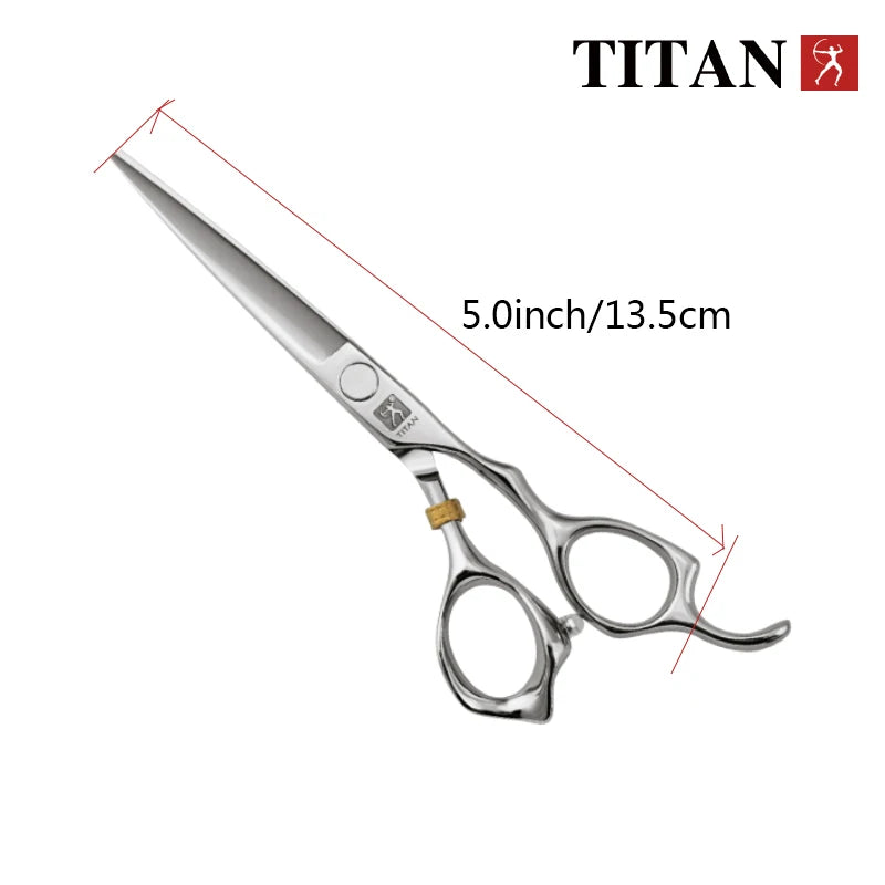 Hikari Titan Professional Japanese Barber Scissors – Hair Cutting & Thinning Shears, 440C Steel, 5–6.5