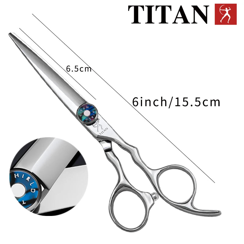 Hikari Titan Professional Japanese Hair Scissors – 6.0” Cutting & Thinning Shears