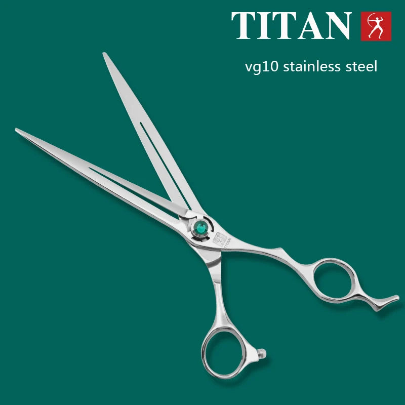Hikari Titan Professional Japanese Pet Grooming Scissors – 7.0–7.5” Cutting Shears