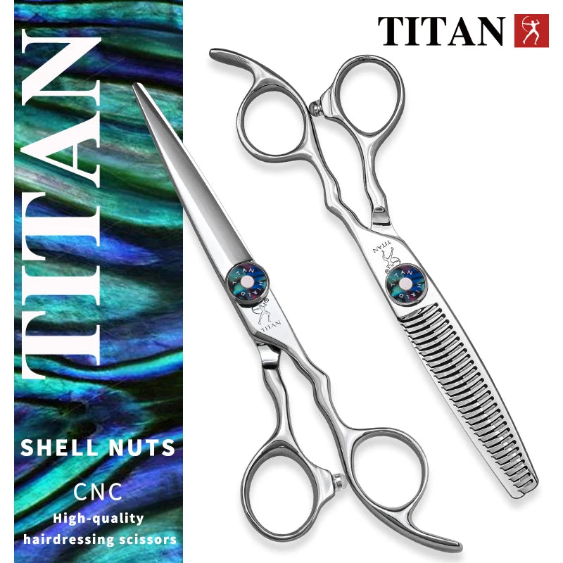 Hikari Titan Professional Japanese Hair Scissors – 6.0” Cutting & Thinning Shears