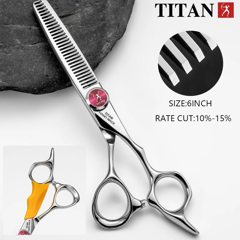 Hikari Titan Professional Japanese Hair Scissors – 6.0” Cutting & Thinning Shears