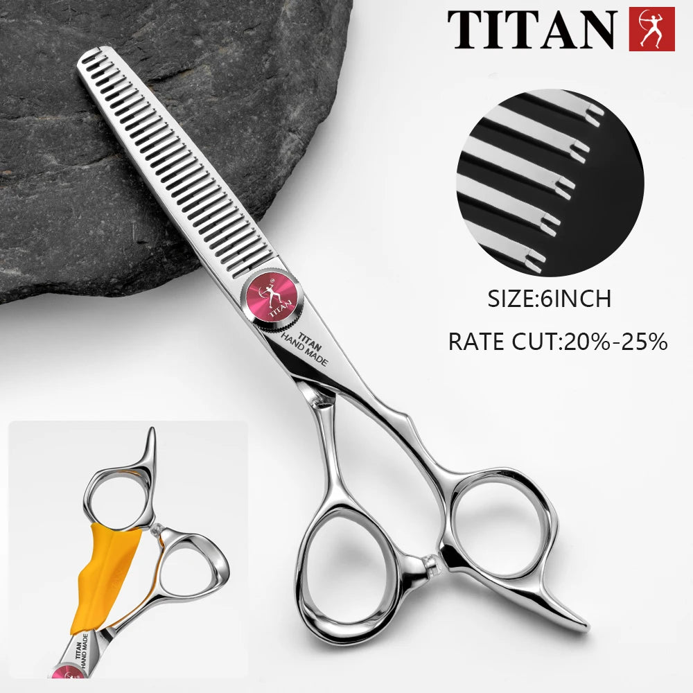 Hikari Titan Professional Japanese Hair Scissors – 6.0” Cutting & Thinning Shears